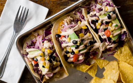 Street tacos at Moab Garage Co. on Main Street.