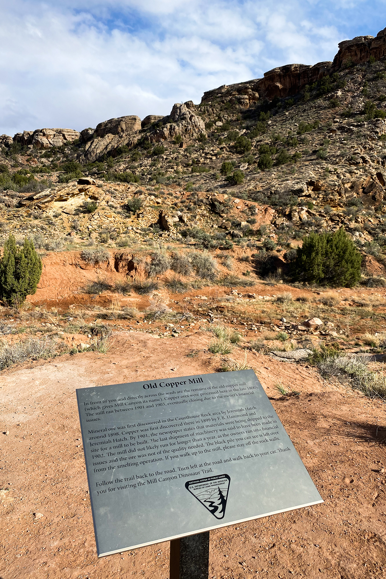 Mill Canyon Dinosaur Bone Trail