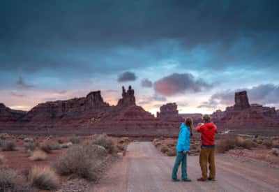 Monument Valley in the winter.