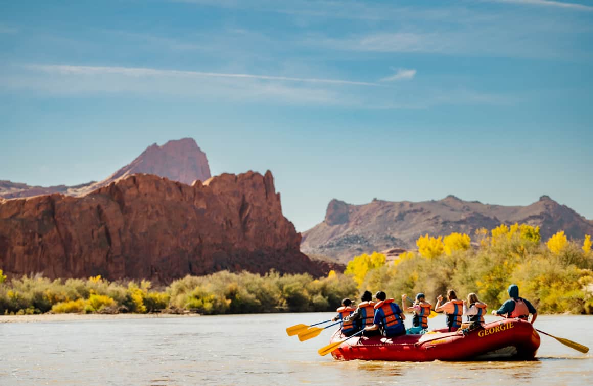 Several companies offer guided trips on the San Juan, including day trips that float the 26 miles between Bluff and Mexican Hat and multi-day trips covering up to 84 miles.