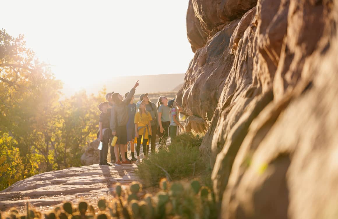 Guided outdoor expeditions can help kids gain an appreciation for sustainable visitation and respecting the land.