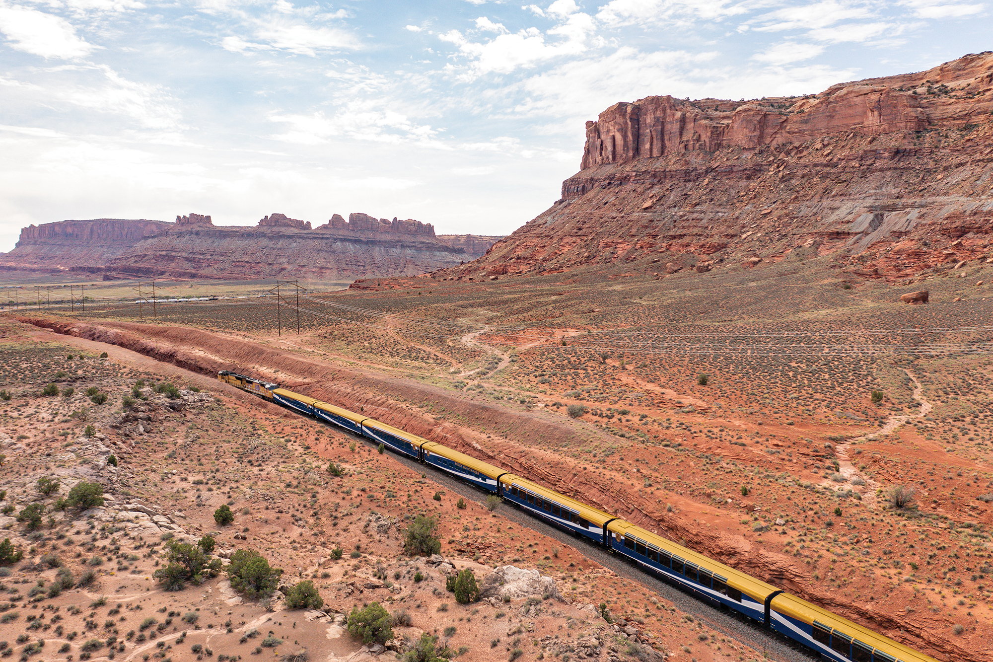 Breathtaking red rock formations emerge as your approach Moab.