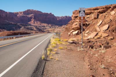 Completed in 1976, Utah’s Bicentennial Highway Scenic Byway runs 133 miles from Hanksville to Blanding.
