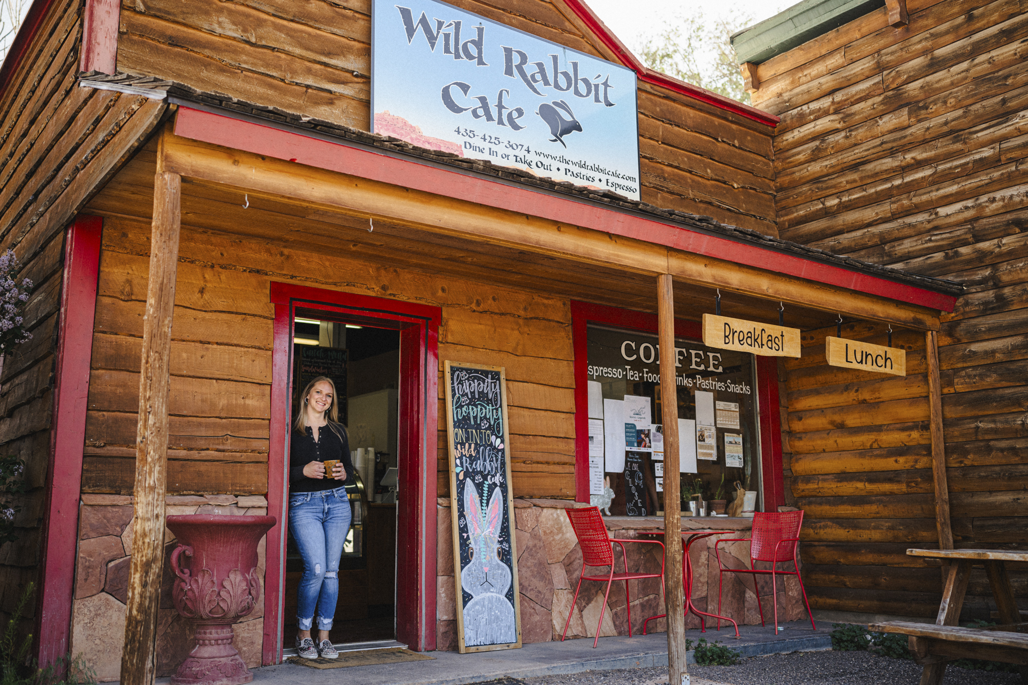 Beth Deem Rumsey, owner of Wild Rabbit Cafe in Torrey, Utah.