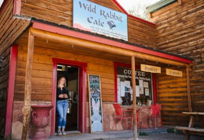 Beth Deem Rumsey, owner of Wild Rabbit Cafe in Torrey, Utah.
