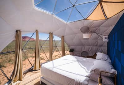 The Skyview Hotel, Torrey, Utah. Offering luxury stays with enchanting nighttime skies visible from your room.