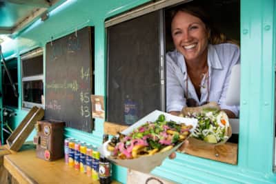 After a day of adventure, consider grabbing some food and beverages at a local coffee shop or farm-to-table restaurant and spend some time enjoying the local community.