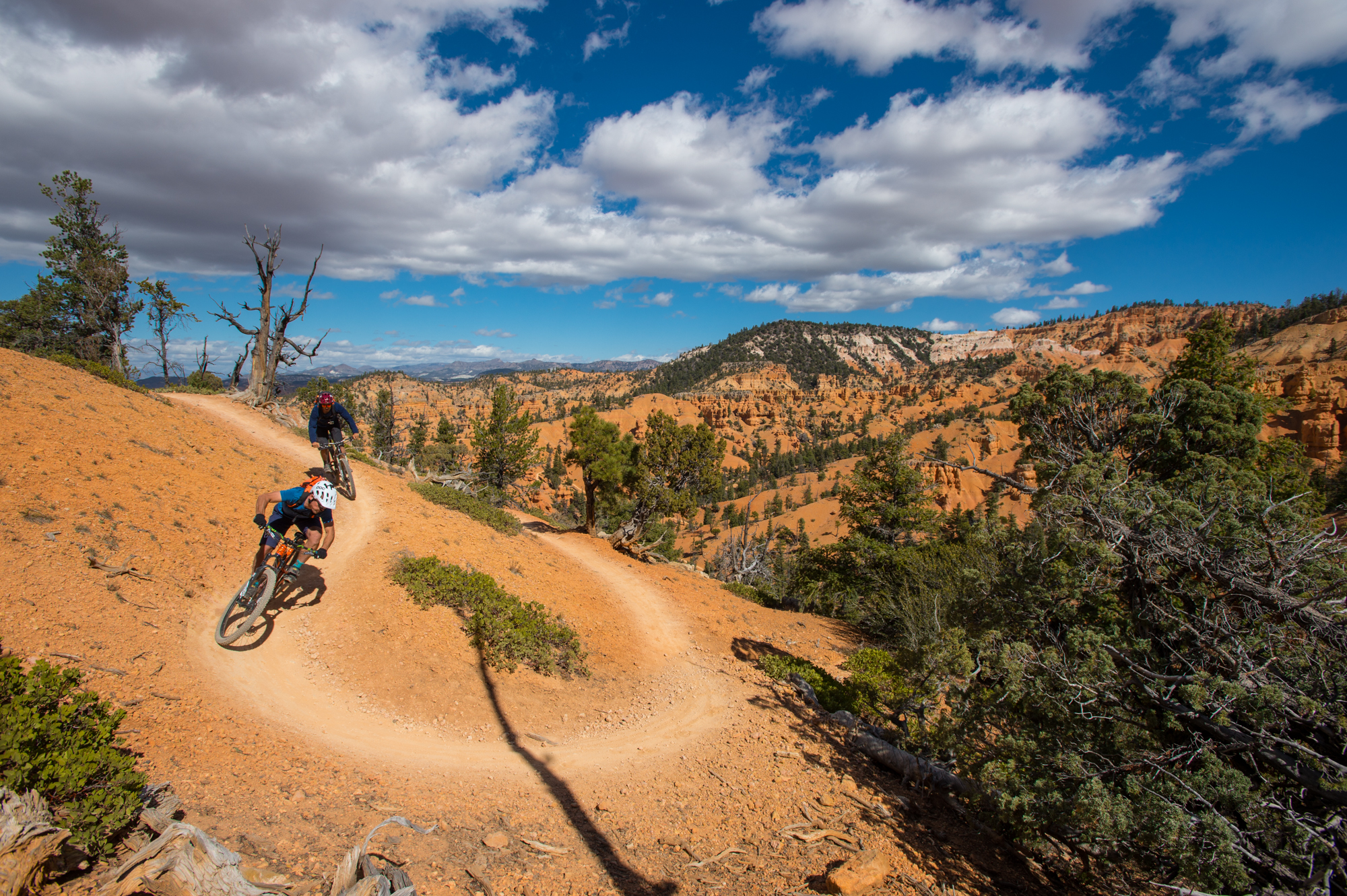 Mountain biking near bryce canyon top