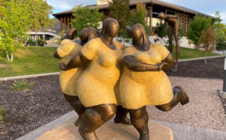 The Stillman Sculpture Court at the Beverley Taylor Sorenson Center for the Arts.
