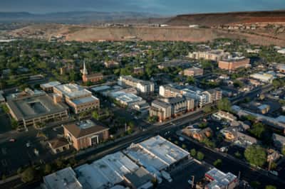 The city of St. George was originally settled in 1861 as an attempted agricultural center for members of the Church of Jesus Christ of Latter-Day Saints.