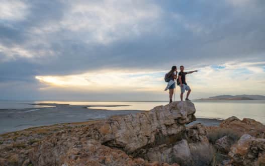 Views from Antelope Island State Park.