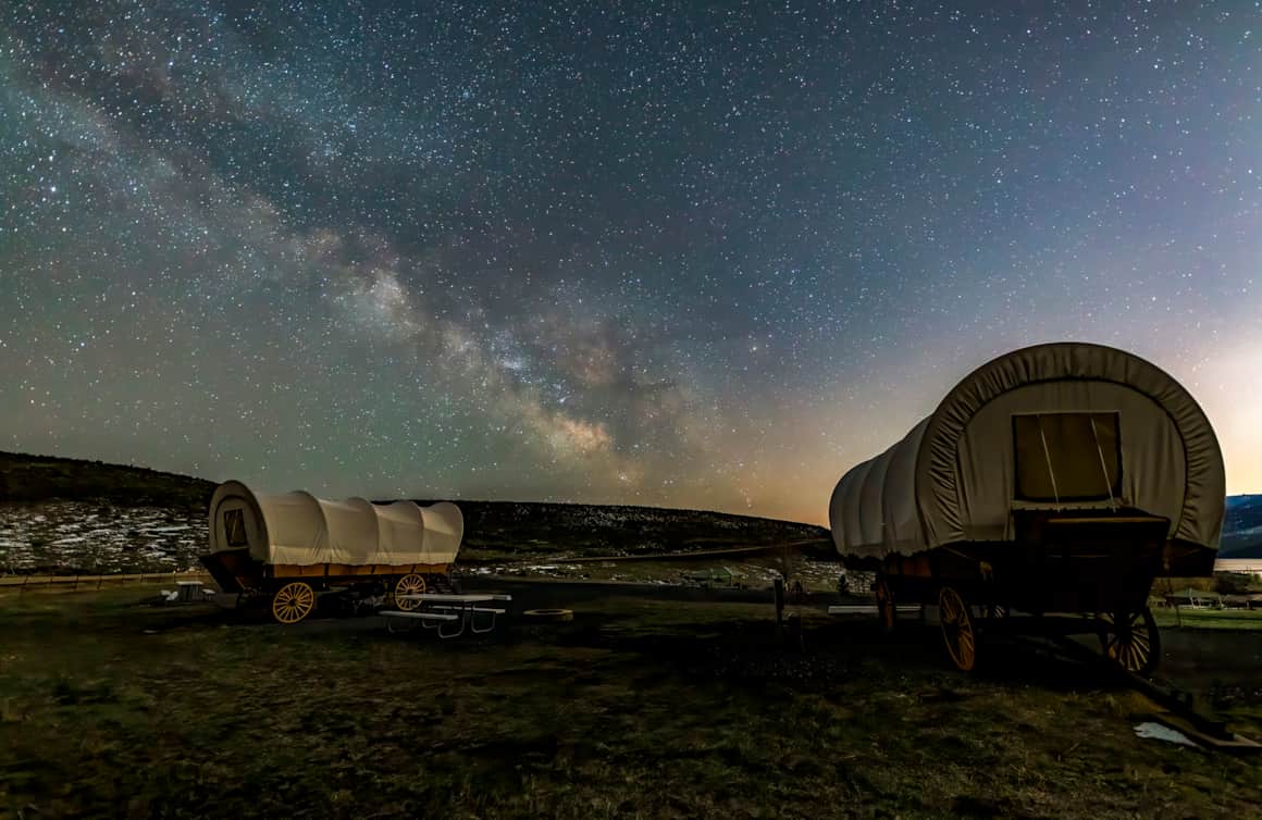 Although East Canyon State Park is just short drive from Salt Lake City, the mountains help shield its dark skies from urban light pollution.