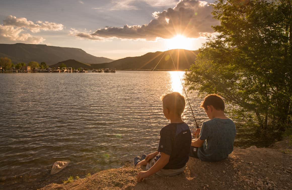 Otter Creek State Park at sunset.