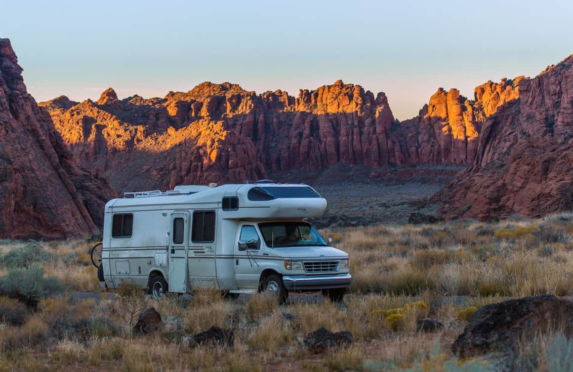 Ensure the tires on your car are properly inflated to avoid throwing sparks, don't park on or drive over dry vegetation and keep the chains on your RV and trailer hitch from dragging or hitting the ground as you travel.