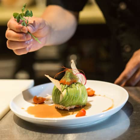 Chef Tony Chen often first designs on paper what he wants his food to look like.