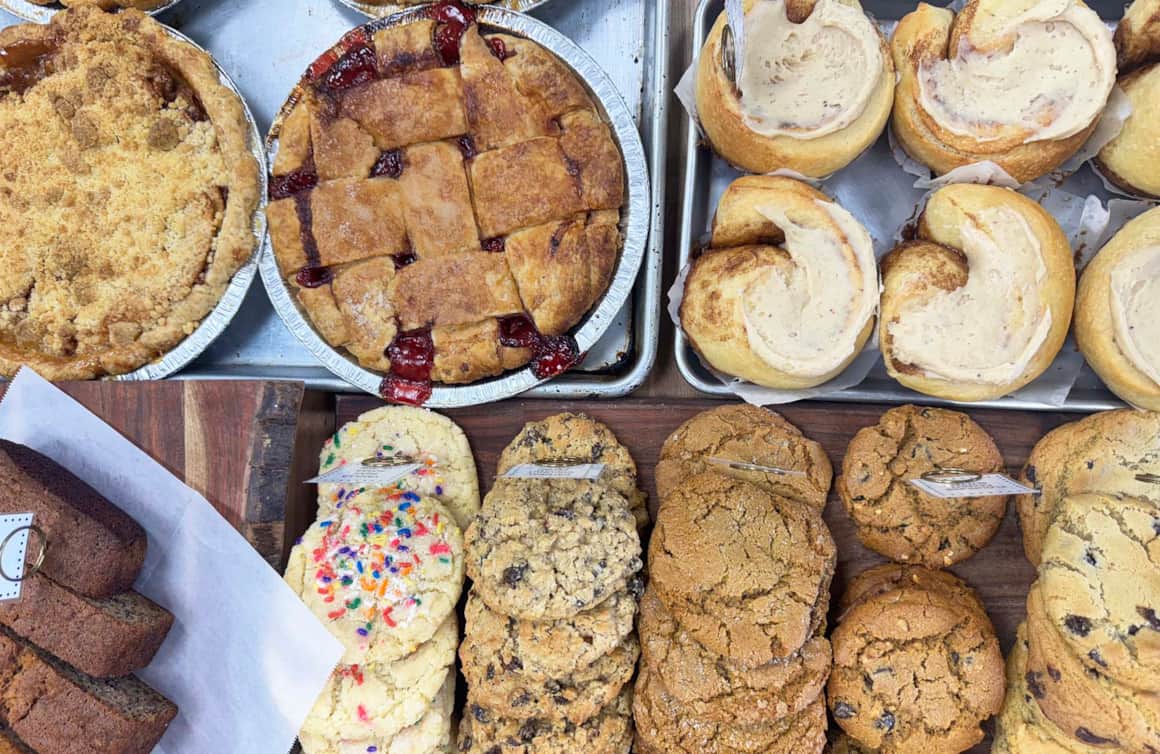 Auntie Em's pie crusts are famously flaky, the fruit always ripe and the buttery cookies are perfectly soft.