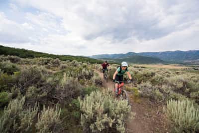 A view of the Round Valley trail system.