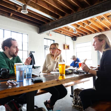 Alongside its brews, A. Fisher Brewing Company features rotating food trucks, making it a great place to spend an afternoon or evening.