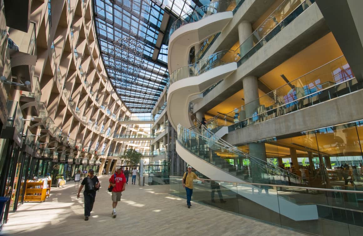 The City Library exemplifies SLC’s ascendant spirit, a coliseum boasting a rooftop vista and garden patio that is not to be missed.
