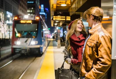 Public transit in Salt Lake City.