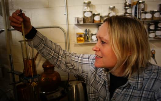 Julia Scott, chemist and co-owner of Waterpocket Distillery
in Salt Lake City.