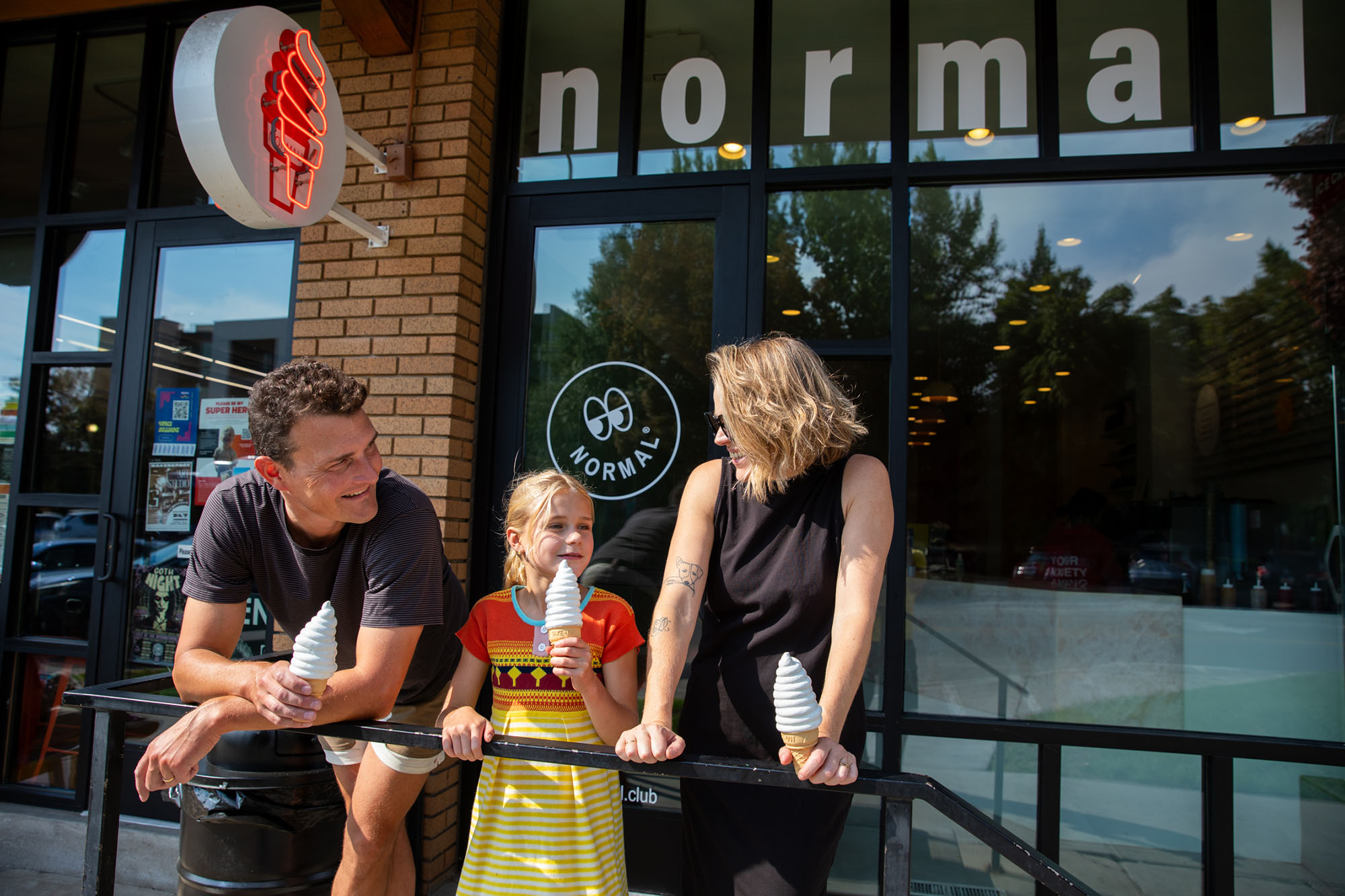 The soft-serve menu at Normal Ice Cream changes monthly, featuring vegan and gluten-free options and creating space for unique flavors.
