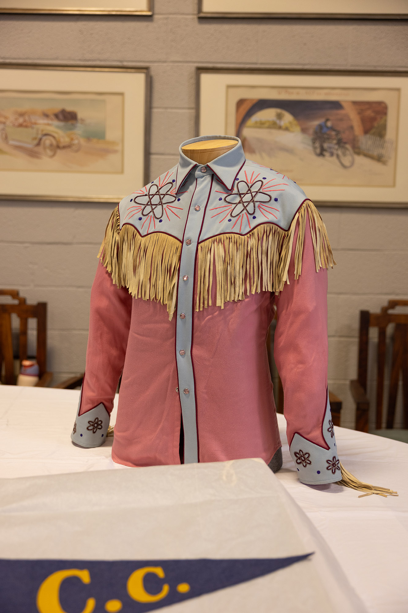 This 1950’s style cowboy outfit was worn by Michael J. Fox in “Back to the Future III.”