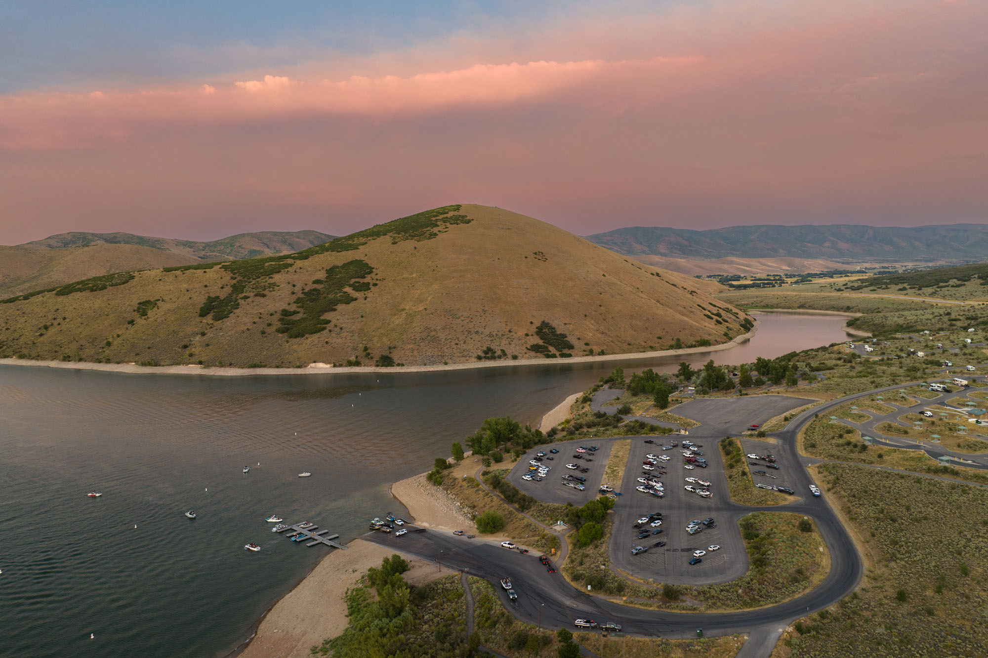 Deer Creek State Park is a medium-sized reservoir with 18 miles of shoreline perfect for boating, fishing and watersports.