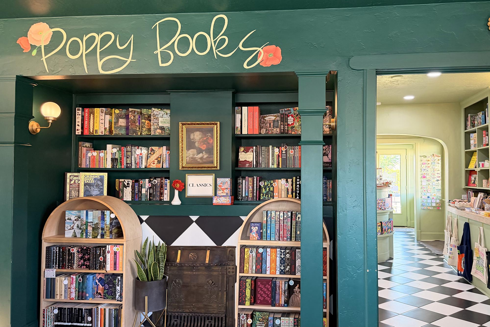 Poppy Books & Gifts sits inside a 1930s home, newly renovated into a space for book lovers of all kinds.