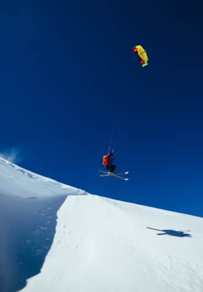 Snowkiting Central Utah's high-plateau frontier, Skyline Drive.