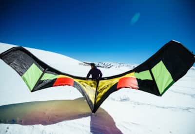 Snowkiting Central Utah's high-plateau frontier, Skyline Drive.