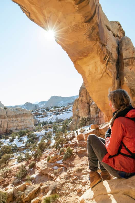 Capitol Reef in winter, to be sure, is majestic.