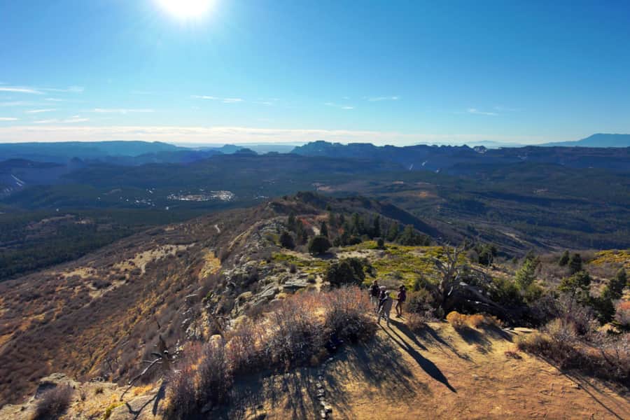 View from the top of the radio tower site
