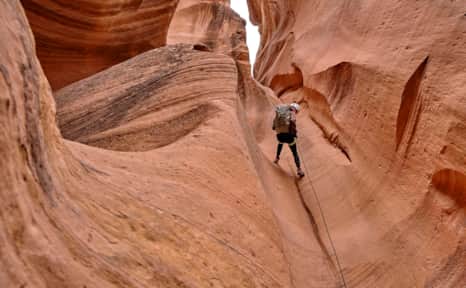 A thrilling, 75-foot rappel makes this canyoneering spot perfect for families seeking an adventure.