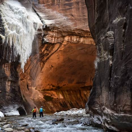 A couple hikes The Narrows in Zion National Park