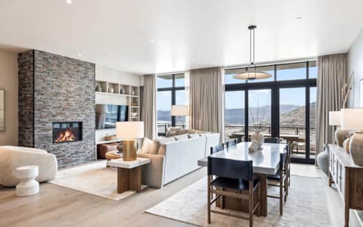 Enjoy the local mountain lifestyle with stunning views of the Jordanelle Reservoir.