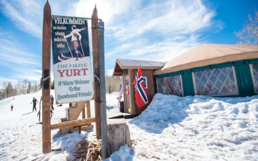 The Viking Yurt at Park City Mountain Resort offers a modern take on traditional Nordic fare through a six-course fine dining experience.