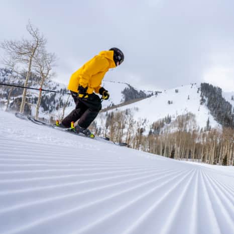 For more than 60 years, friends and families (and several Winter Olympians) have learned to ski at Park City Mountain’s Mountain School, with many quickly progressing to its blue and black diamond runs that encompass the vast majority of the resort.