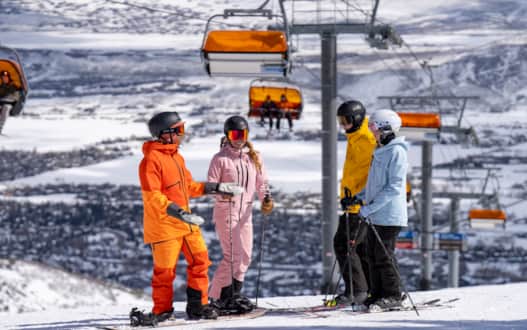Park City Mountain Resort is on of the largest ski areas in the United States, spanning 7,300 acres.