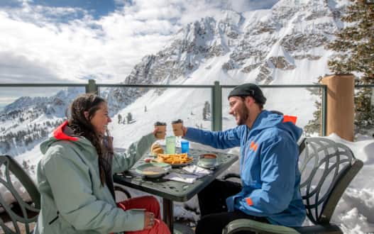 Take in a Snowbasin vista.