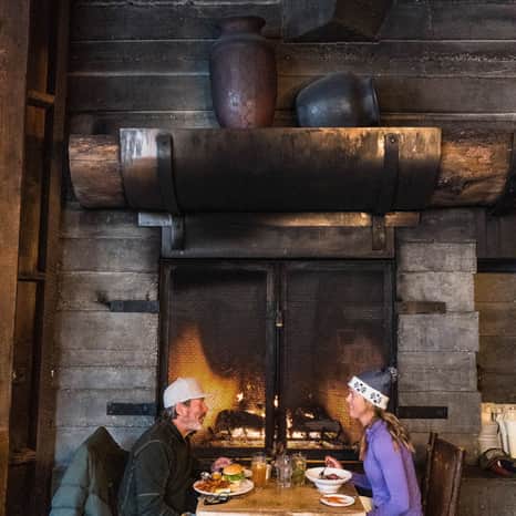 Resort romance in the mountains revolves around the all-in-one convenience of cozy lodging.