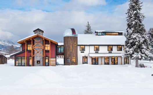Enjoy a luxurious, farmhouse-style stay with mountain views and convenient access to world-class skiing.