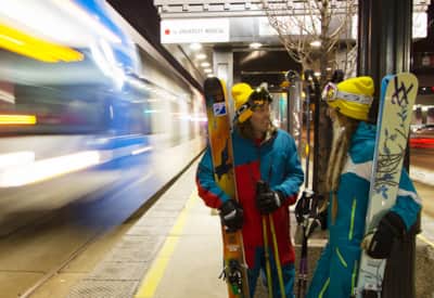 Public transit in Salt Lake City.