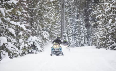 Snowmobiling Logan Canyon, Bear River Mountains