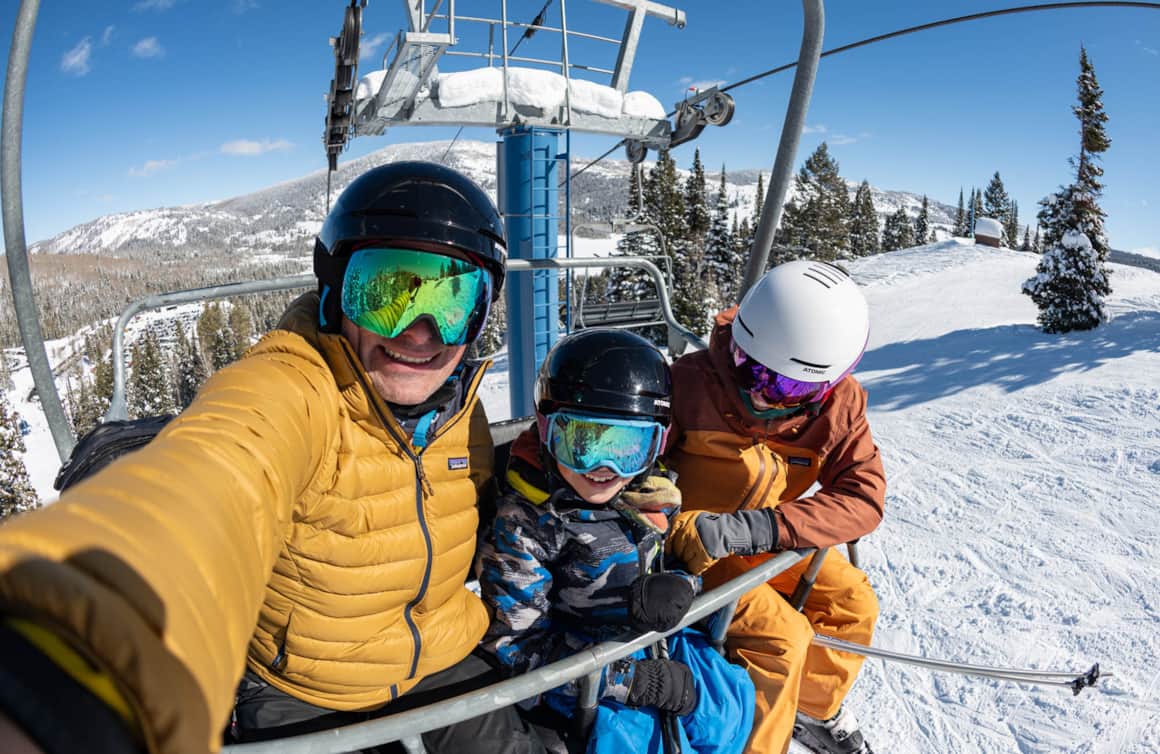 Our family enjoying the easy-going vibe at Beaver Mountain Ski Area.