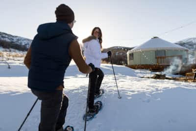 These charming yurts may look rustic, but inside awaits an acclaimed multi-course meal.