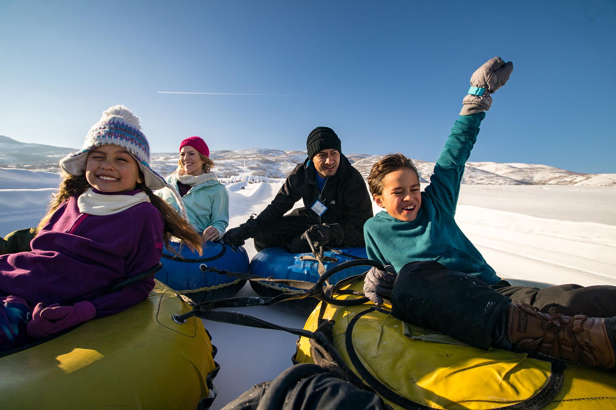 Snow tubing at Soldier Hollow.