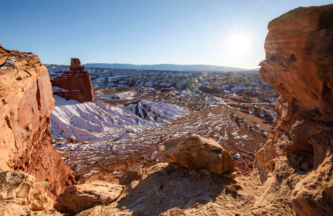 Chimney Rock at Capitol Reef National Park
