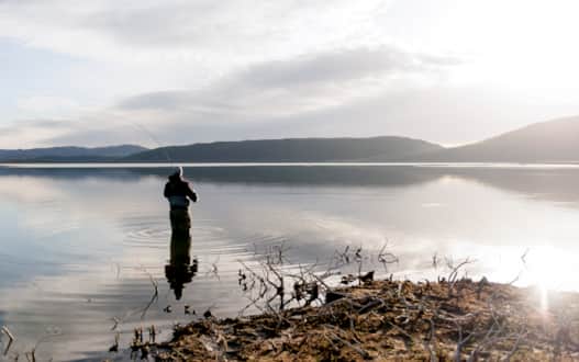 Fishing on Strawberry Reservoir