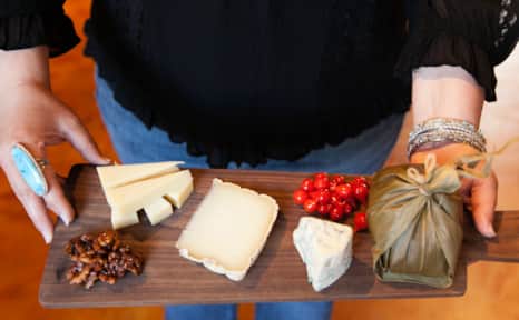 A Caputo's assortment of local artisan cheeses.